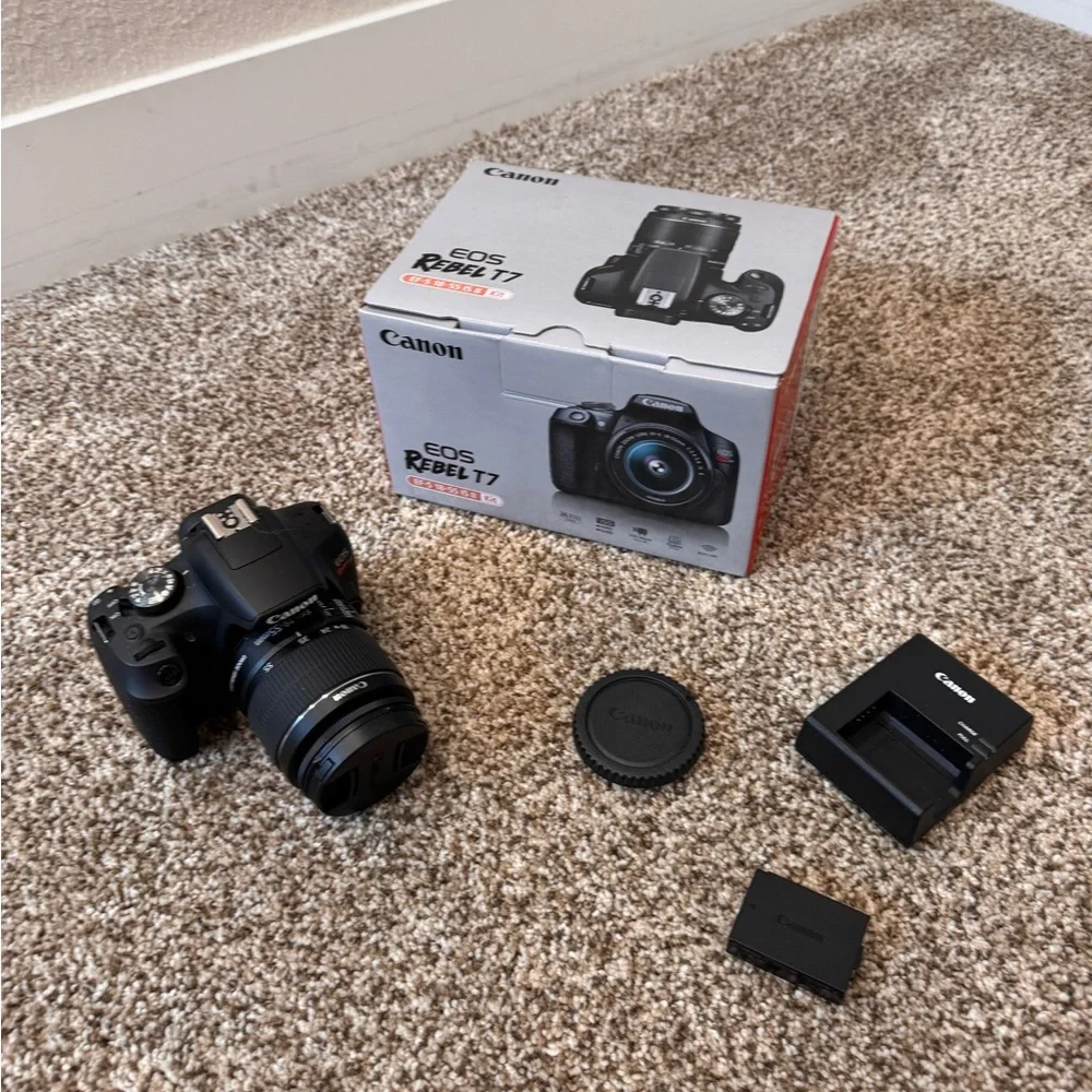 Canon EOS Rebel T7 DSLR Camera - Black
